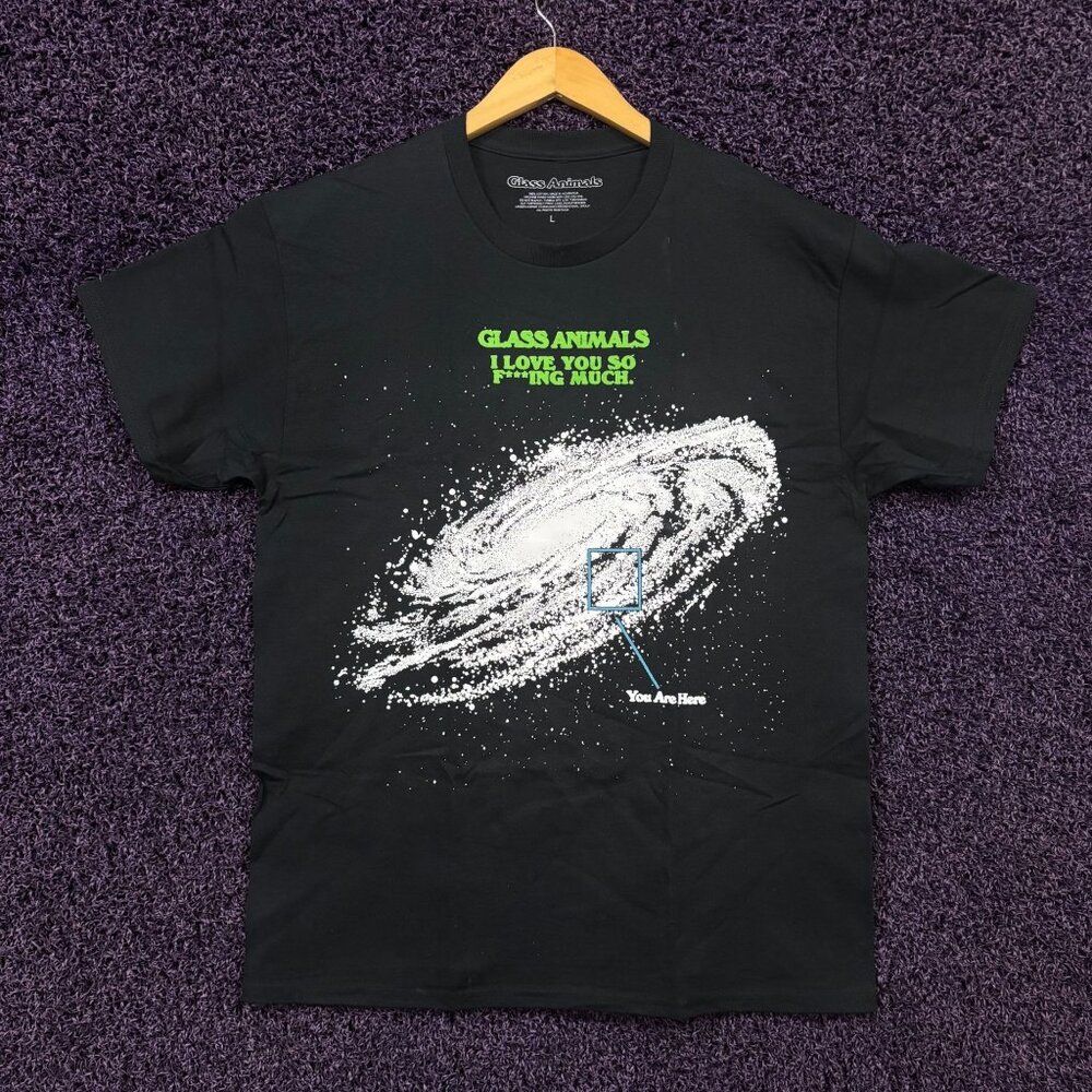 Glass Animals I Love You So Fcking Much T-Shirt Size Large